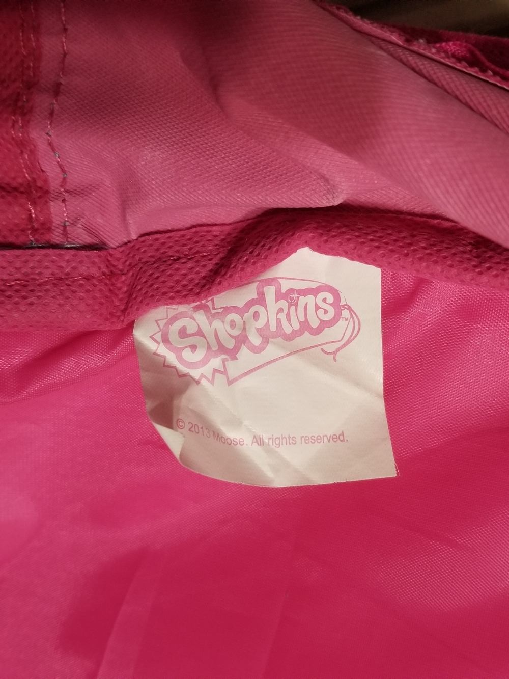 Shopkins Kids' One Size Pink, Teal, & Rainbow Backpack With A Character Print - Picture 2 of 16